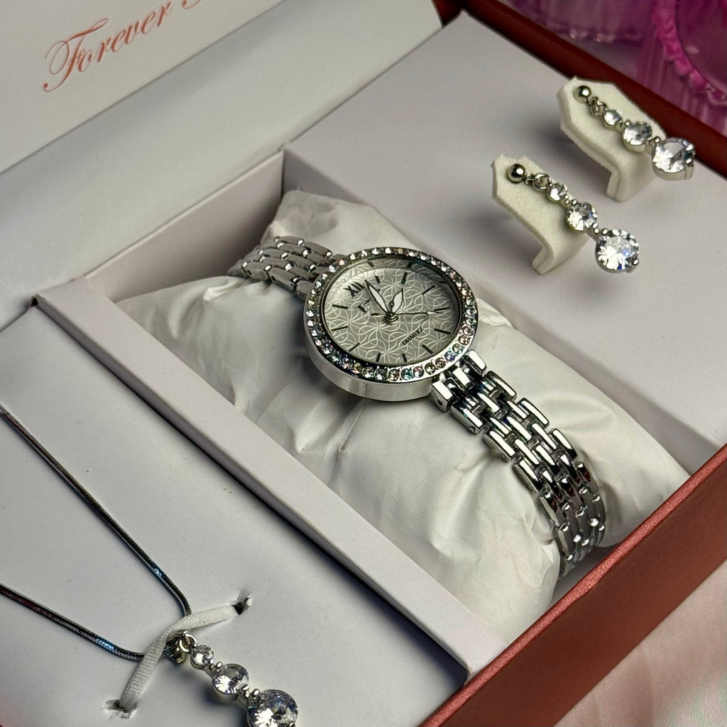 Forever Time Gift Set Shine in Every Detail (Watch + Jewelry Combo)