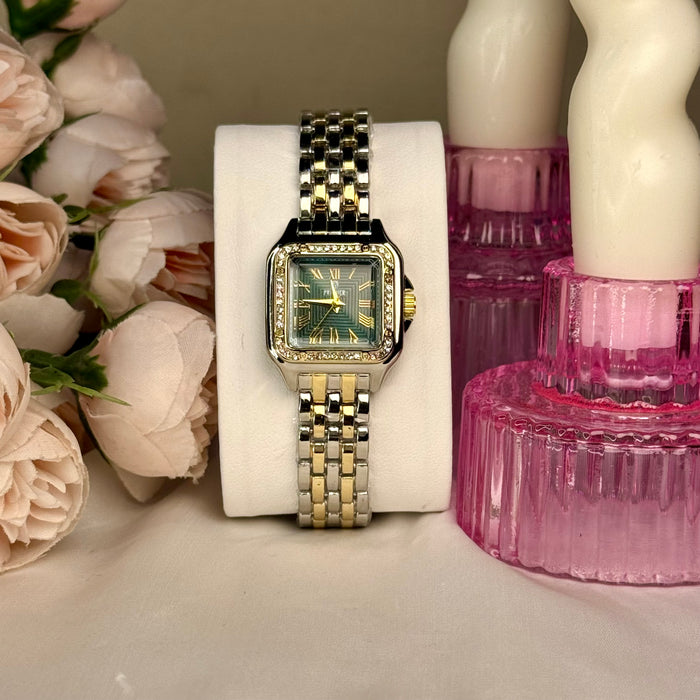 Green dial Unique Ladies Watch