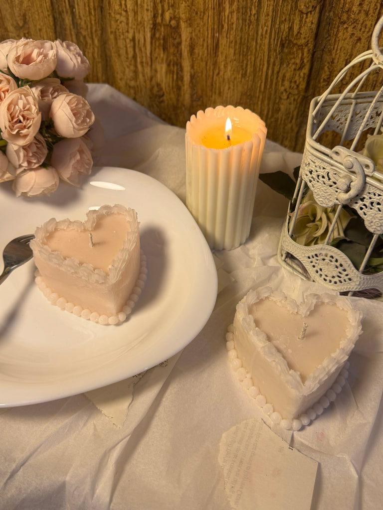 Heart Cake Candle🍰