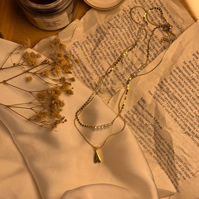 Golden Heart Necklace Dainty, Cute & Full of Love 💌