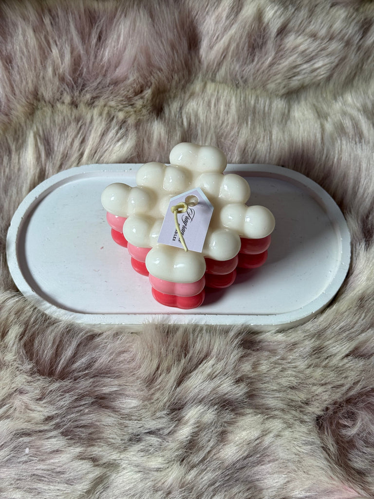 Heart Bubble Candle
