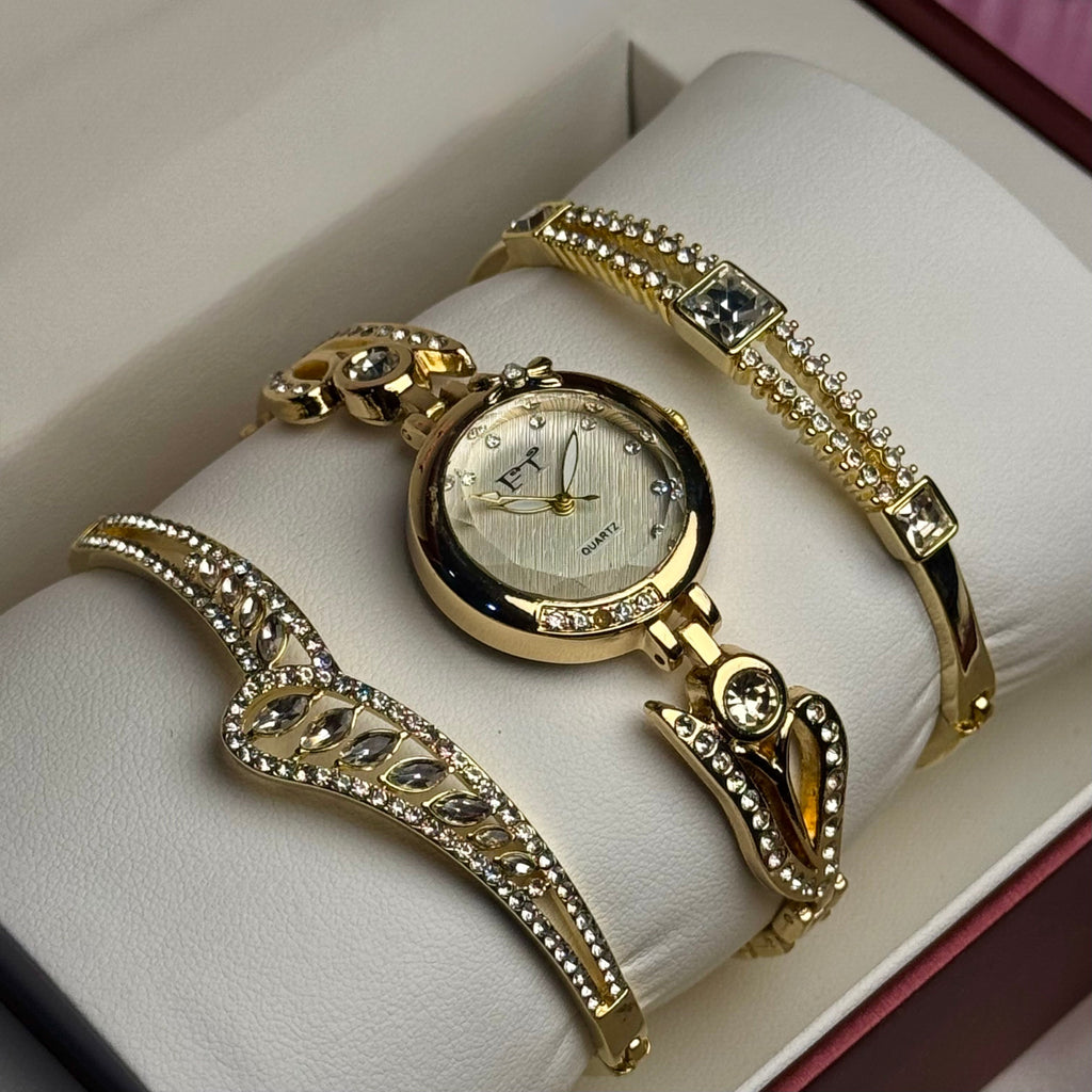 Forever Time Gold Luxe Set  , Bridal Divine