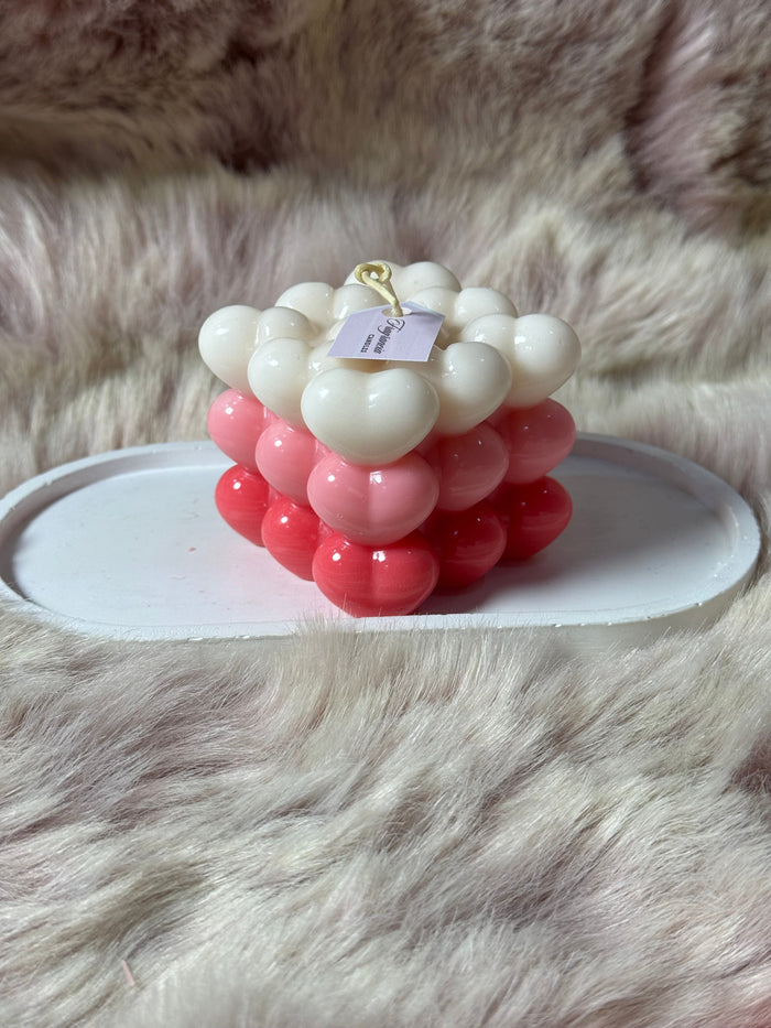 Heart Bubble Candle