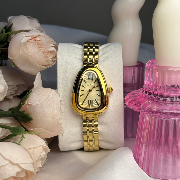 IEKE Gold Snake head Watch for Women.
